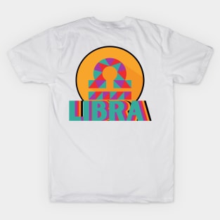 Libra Zodiac Design T-Shirt